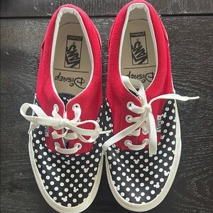 Vans Red and Black Polka Dot Sneakers